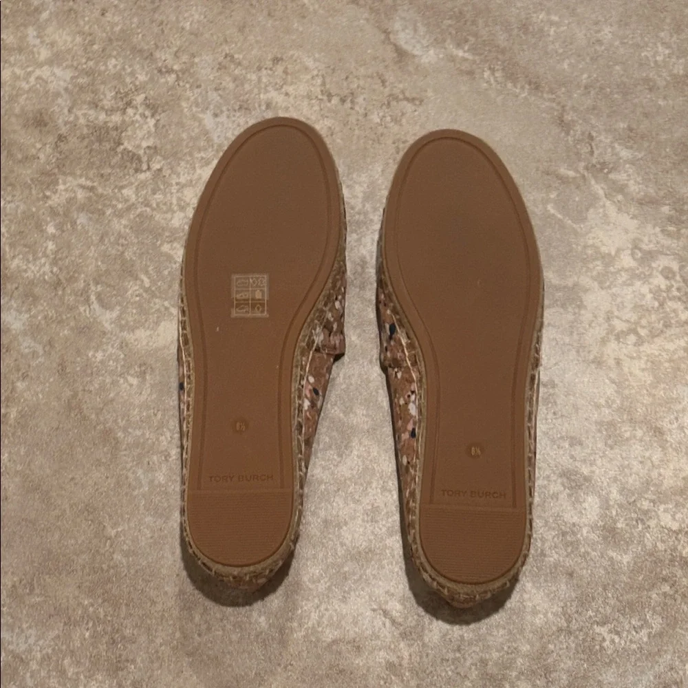 NIB Tory Burch size 8.5 Ines Confetti Cork Espadrille